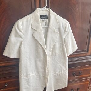 Requirements White Short Sleeve Blazer